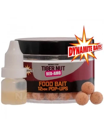 Плаващи топчета Dynamite Baits Food Bait Pop-Ups, Monster Tiger Nut Red-Amo