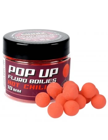 Плаващи топчета Madix Pop-Up Fluro Boilies, 10мм, Hot Chili