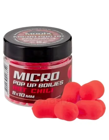 Плаващи дъмбели Madix Micro Pop Up, 8x10 мм, Hot Chili