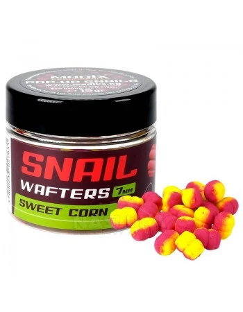Вафтери за метод фидер Madix Snail Wafters 7мм, Sweet Corn
