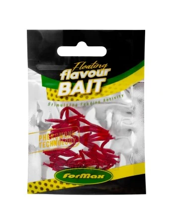 Изкуствена плаваща стръв Formax Red BloodWorm - Small, Red Salmon, 30 бр.
