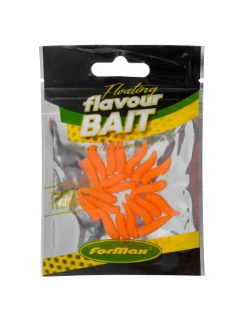 Изкуствена плаваща стръв - бял червей Formax Maggot, Orange Strawberry, 20 бр.
