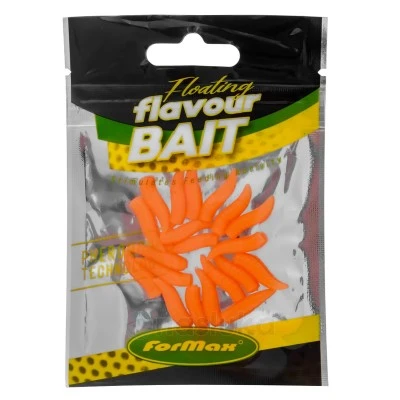 Изкуствена плаваща стръв - бял червей Formax Maggot, Orange Strawberry, 20 бр.