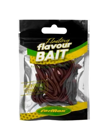 Изкуствена плаваща стръв - земен червей Formax Worm Thick, Brown Salmon, 10 бр.