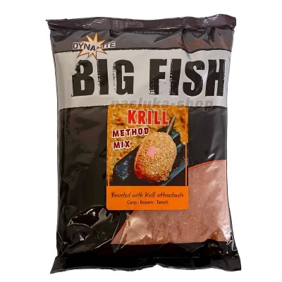Захранка Dynamite Baits Groundbait Big Fish, Krill Method Mix, 1.8кг