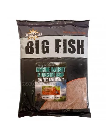 Захранка Dynamite Baits Groundbait Big Fish, Marine Halibut & Frenzied Hemp, 1.8кг
