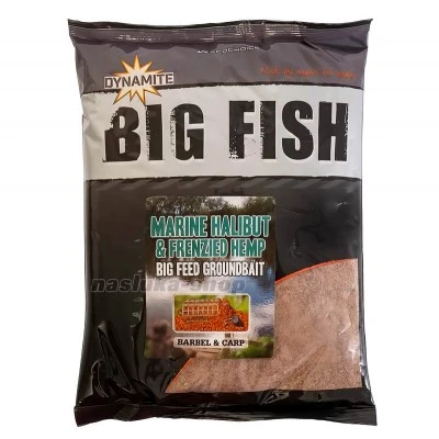 Захранка Dynamite Baits Groundbait Big Fish, Marine Halibut & Frenzied Hemp, 1.8кг