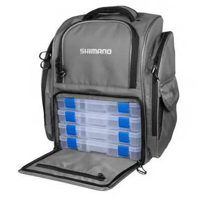 Риболовна раница с 4 кутии Shimano Back Pack & Tackle Box
