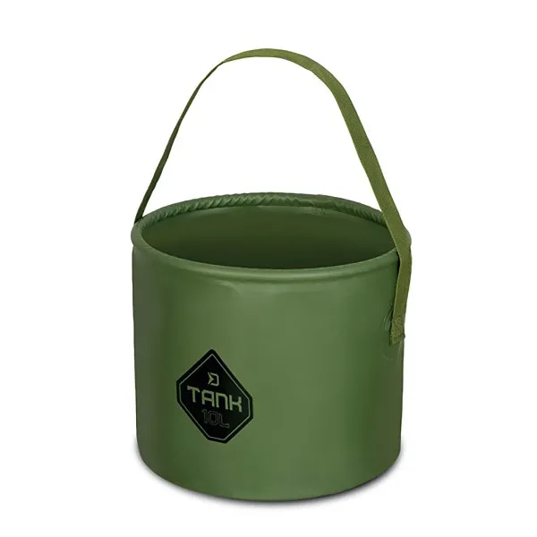 Кръгла сгъваема кофа Delphin TANK, 10 л — снимка 1