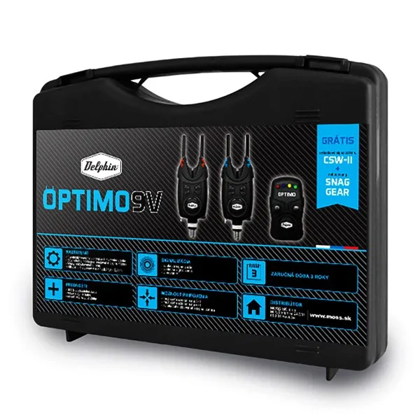 Комплект шаранджийски сигнализатори и обтегачи Delphin Optimo 9V 2+1 — снимка 5