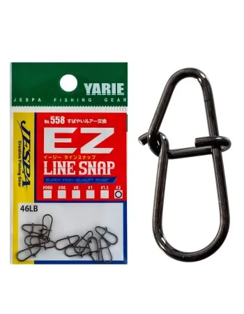 Карабинки за примамки и монтажи Yarie Jespa EZ Line Snap 558, Black