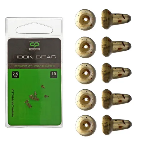 Стопери за шаранджийски куки Carp Pro Delight Hook Bead 2.5 мм, 10 бр.