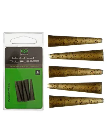 Конусовидни шлаухи за клипсове Carp Pro Delight Lead Clip Tail Rubber - Camo, 5 бр.