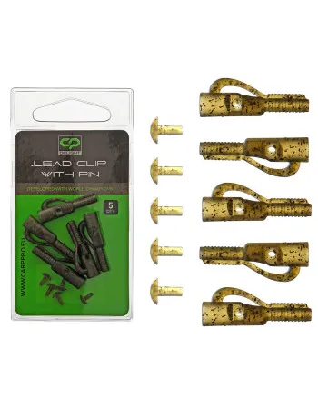 Клипсове за шаранджийски монтажи Carp Pro Delight Lead Clip With Pin, 5 бр.
