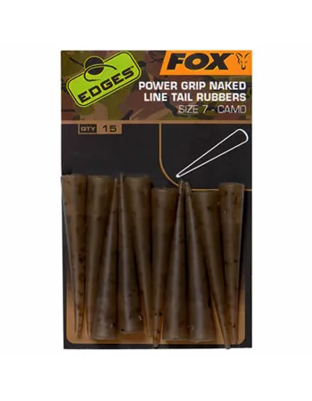 Шлаухи за клипсове Fox Camo Power Grip Naked Line Tail Rubbers, Size 7, 10 бр.