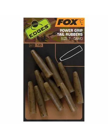 Шлаухи за клипсове Fox Edges Camo Power Grip Line Tail Rubbers, Size 7, 10 бр.