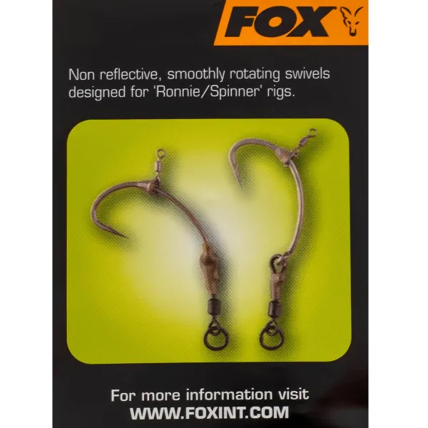 Вирбели - бързи връзки Fox Edges Kwik Change Hook Swivels, Size 10, 10 бр. — снимка 3