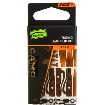 Аксесоари за шаранджийски монтажи Fox Tubing Lead Clip Kit, Camo, 5 бр.