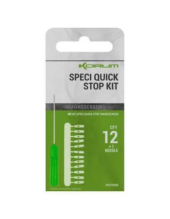 Комплект стопери и игла за монтажи Korum Speci Quick Stop Kit, 12+1