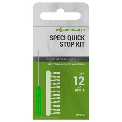 Комплект стопери и игла за монтажи Korum Speci Quick Stop Kit, 12+1