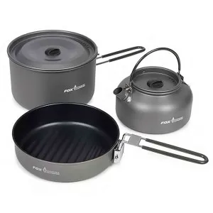 Къмпинг комплект за готвене Fox CookWare 3 Piece Cook Set Къмпинг комплект за готвене Fox CookWare 3 Piece Cook Set