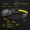 Водоустойчив USB LED челник със сензор за движение 001-1 - за риболов и къмпинг