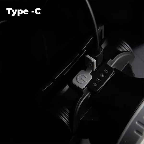LED челник KX308 с USB Type-C и 4 режима на светене — снимка 5
