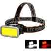 LED челник KX-309 с бяла и червена светлина USB Type-C - за риболов и къмпинг