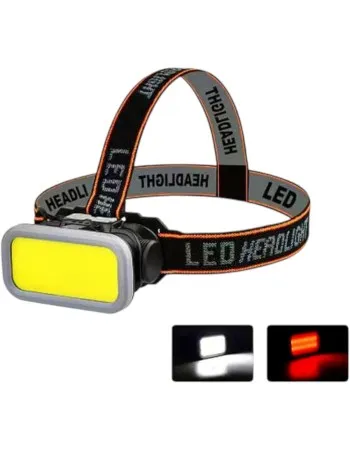 LED челник KX-309 с бяла и червена светлина USB Type-C