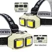 LED челник HX-816 със сензор и USB зареждане - за риболов и къмпинг