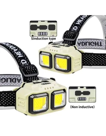 LED челник HX-816 със сензор и USB зареждане