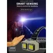 LED челник HX-816 със сензор и USB зареждане - за риболов и къмпинг