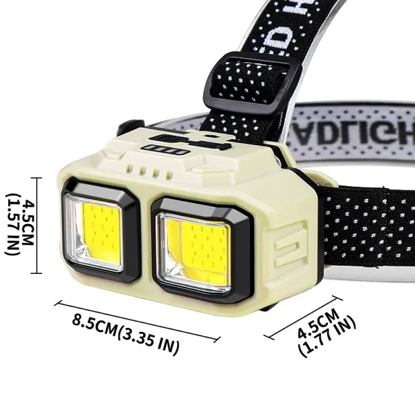 LED челник HX-816 със сензор и USB зареждане — снимка 2