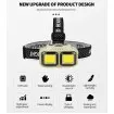 LED челник HX-816 със сензор и USB зареждане - за риболов и къмпинг