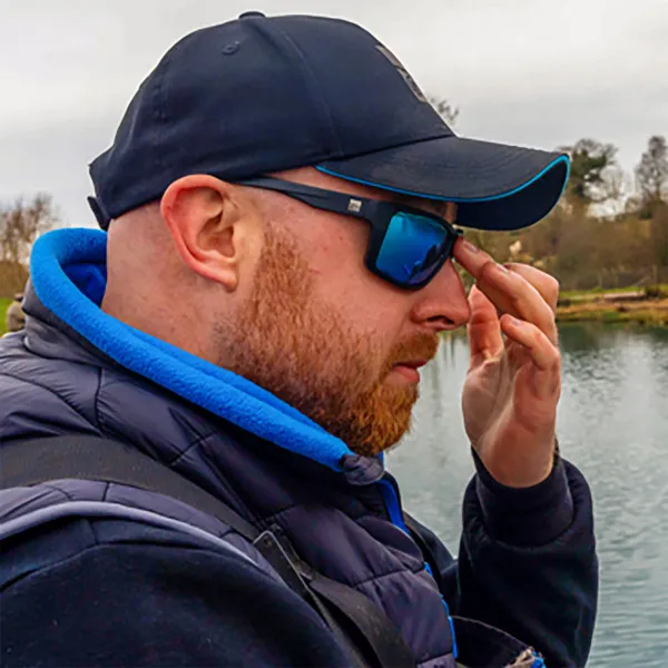 Слънчеви поляризирани очила Preston Inception Wrap Sunglasses - Ice Blue Lens — снимка 5