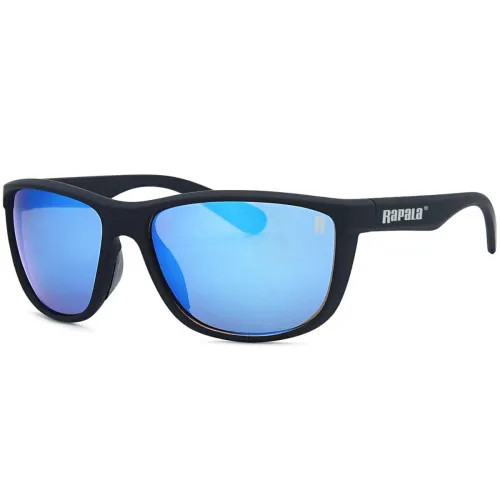Слънчеви поляризирани очила Rapala Wahoo Matte Black - Blue Mirror, RA4510