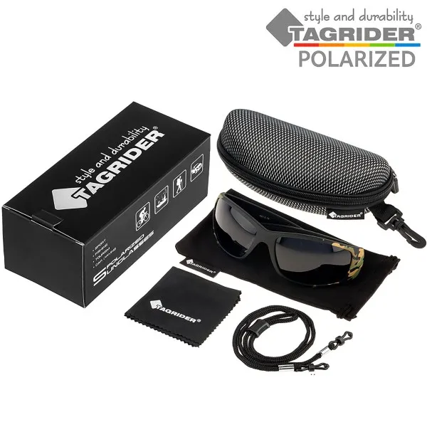 Поляризирани очила за риболов TAGRIDER N01 - Сиви лещи, UV400 — снимка 7