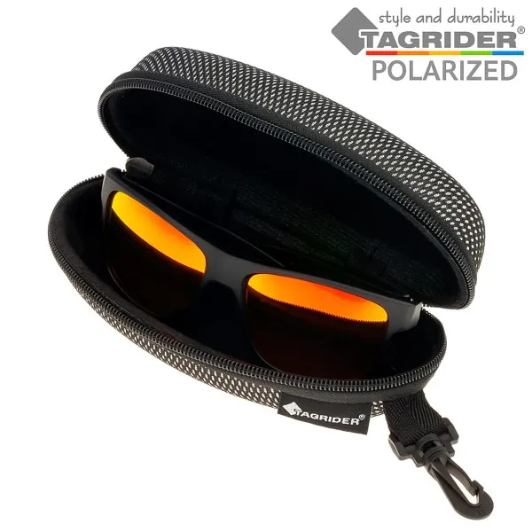Поляризирани очила TAGRIDER N05 - Оранжеви огледални лещи, UV400 — снимка 8