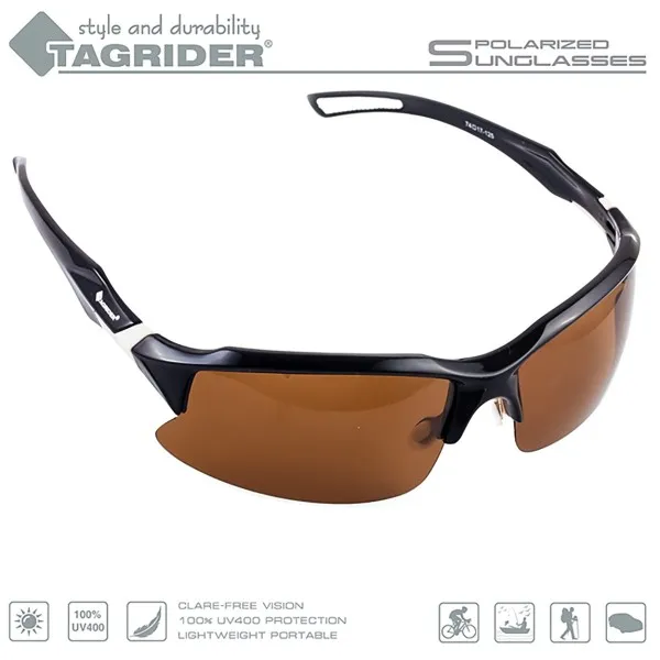 Спортни поляризирани очила TAGRIDER N12 - Кафяви лещи, UV400 — снимка 1