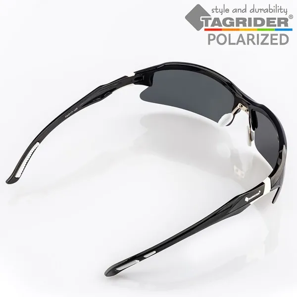 Спортни поляризирани очила TAGRIDER N12 - Сиви лещи, UV400 — снимка 4