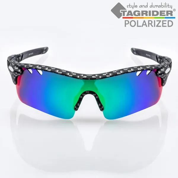 Поляризирани очила TAGRIDER N17 - Сини огледални лещи, UV400 — снимка 2