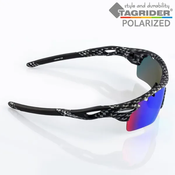 Поляризирани очила TAGRIDER N17 - Сини огледални лещи, UV400 — снимка 3