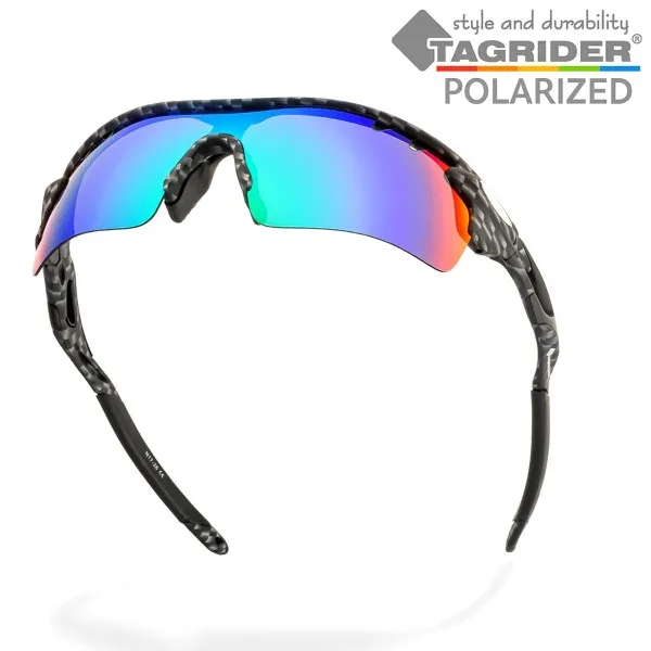 Поляризирани очила TAGRIDER N17 - Сини огледални лещи, UV400 — снимка 6
