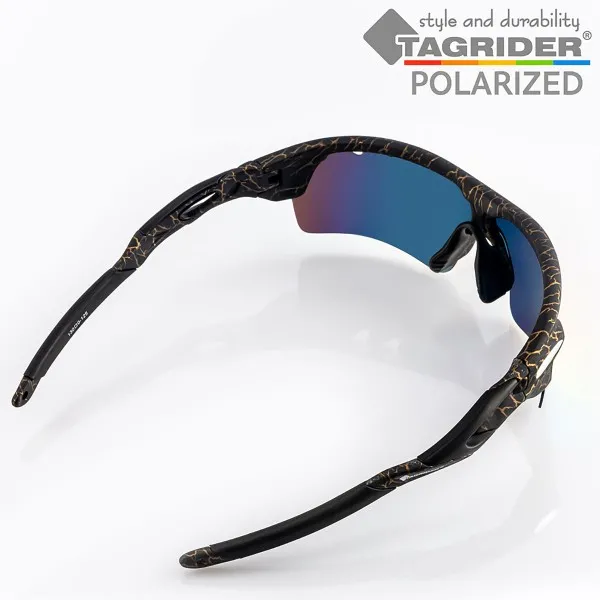 Поляризирани очила TAGRIDER N17 - Оранжеви огледални лещи, UV400 — снимка 4