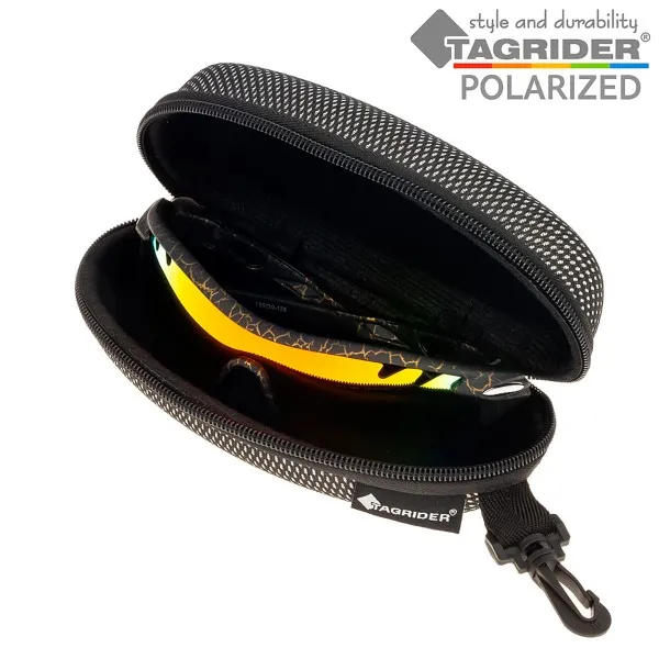 Поляризирани очила TAGRIDER N17 - Оранжеви огледални лещи, UV400 — снимка 8