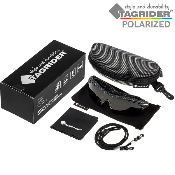 Поляризирани очила TAGRIDER N17 - Сиви лещи, UV400 — снимка 7