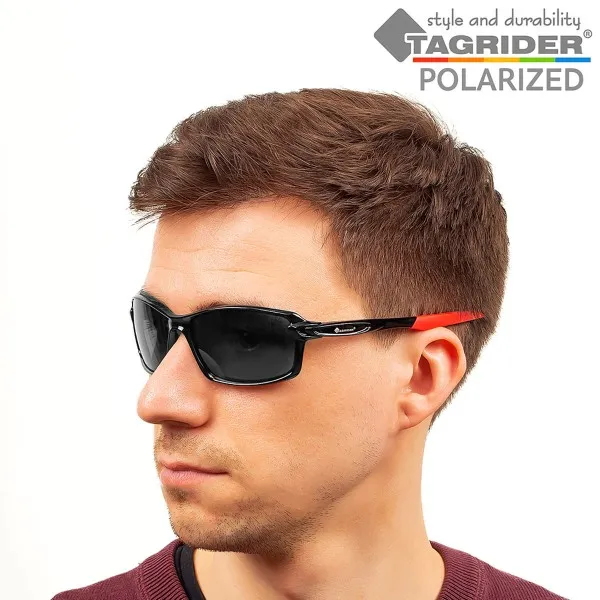 Поляризирани очила TAGRIDER N20 - Сиви лещи, UV400, Топ модел — снимка 10