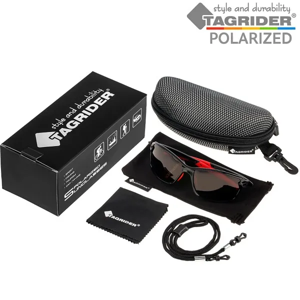 Поляризирани очила TAGRIDER N20 - Сиви лещи, UV400, Топ модел — снимка 7