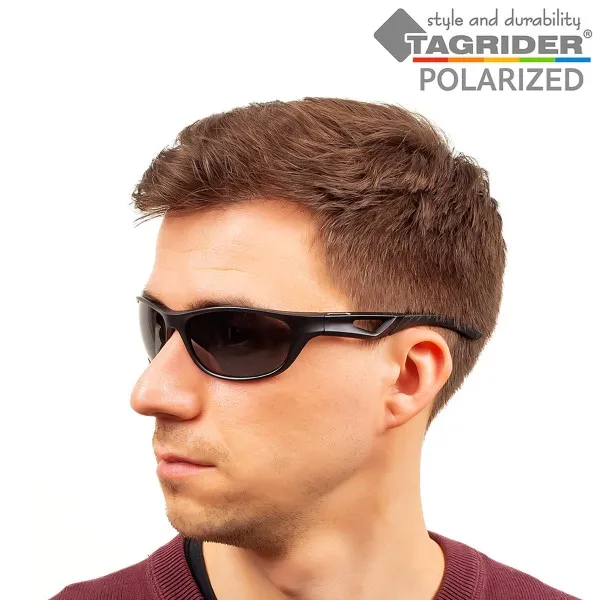 Поляризирани очила за риболов TAGRIDER N21 - Сиви лещи, UV400 — снимка 10