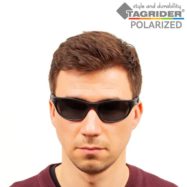 Поляризирани очила за риболов TAGRIDER N21 - Сиви лещи, UV400 — снимка 9